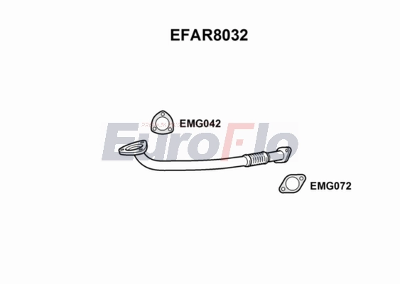 Труба выхлопного газа EUROFLO EFAR8032