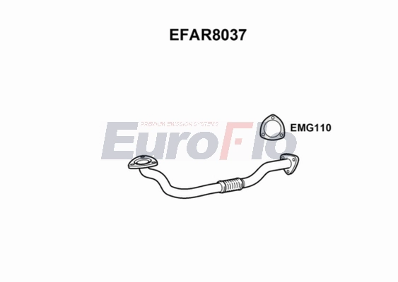 Труба выхлопного газа EUROFLO EFAR8037