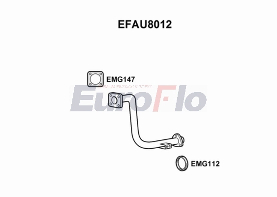 Труба выхлопного газа EUROFLO EFAU8012