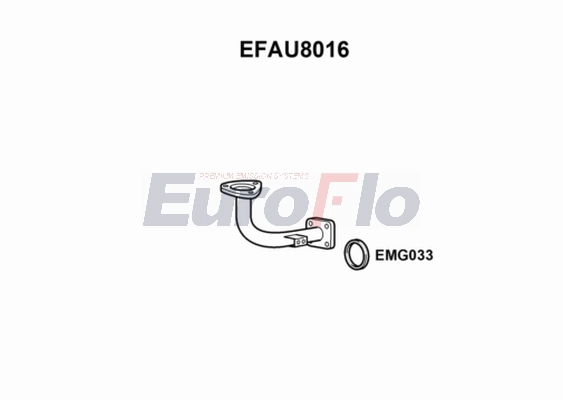 Труба выхлопного газа EUROFLO EFAU8016