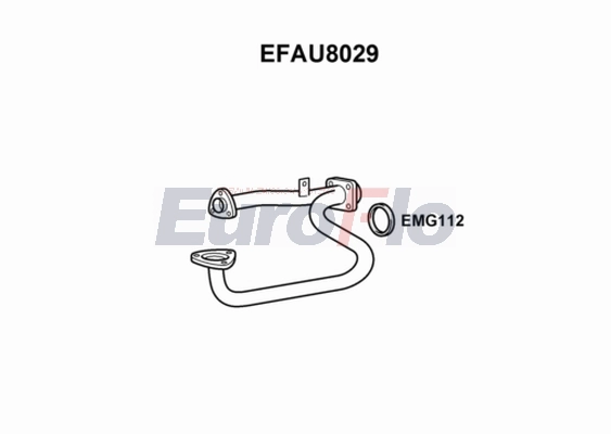 Труба выхлопного газа EUROFLO EFAU8029