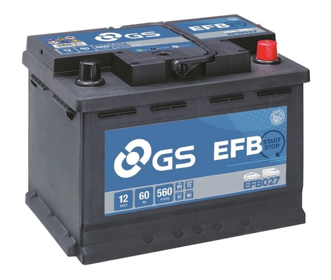 Стартерная аккумуляторная батарея gs efb stop start GS EFB027