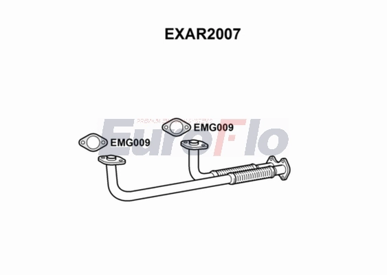 Труба выхлопного газа EUROFLO EXAR2007