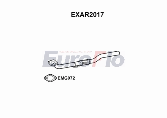 Труба выхлопного газа EUROFLO EXAR2017