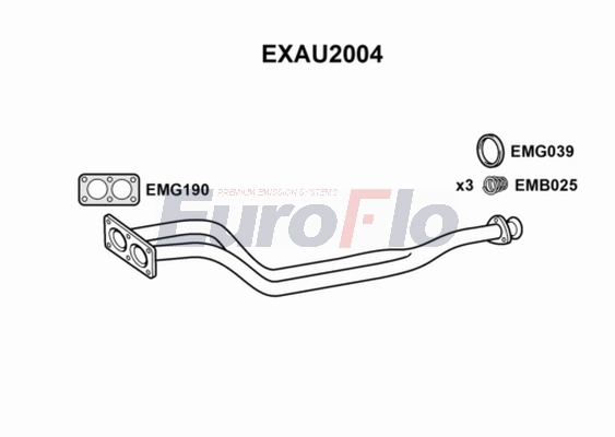Труба выхлопного газа EUROFLO EXAU2004