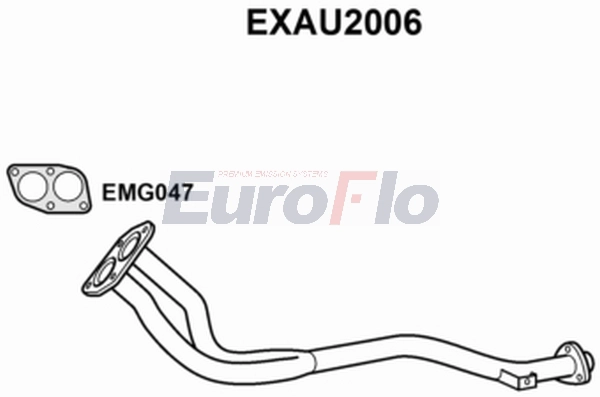 Труба выхлопного газа EUROFLO EXAU2006