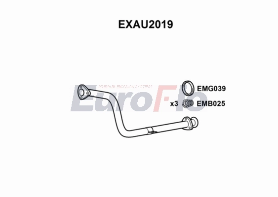 Труба выхлопного газа EUROFLO EXAU2019