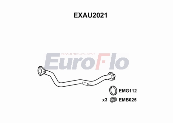 Труба выхлопного газа EUROFLO EXAU2021