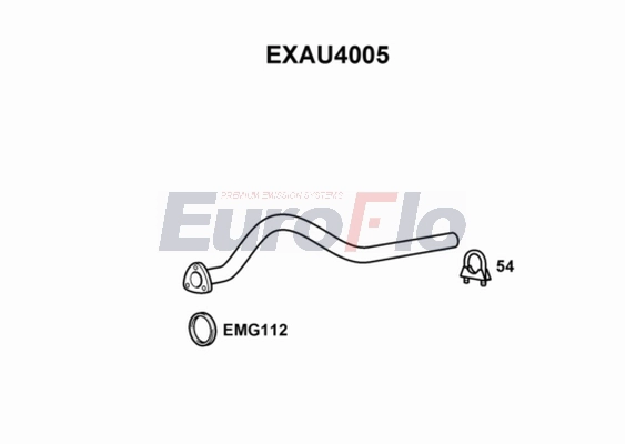 Труба выхлопного газа EUROFLO EXAU4005