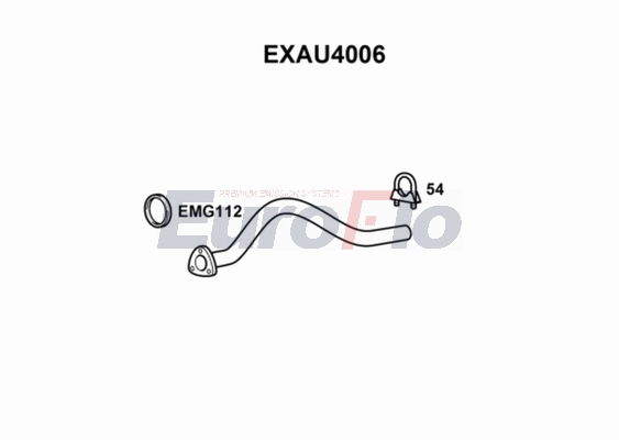 Труба выхлопного газа EUROFLO EXAU4006