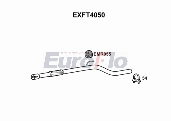 Труба выхлопного газа EUROFLO EXFT4050