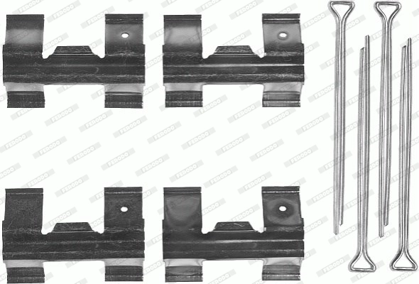 Комплектующие колодки дискового тормоза premier FERODO FBA425