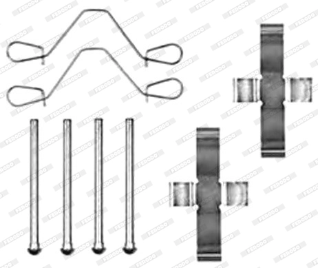 Комплектующие колодки дискового тормоза premier FERODO FBA440