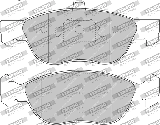 Комплект тормозных колодок дисковый тормоз ds2500 FERODO RACING FCP1056H