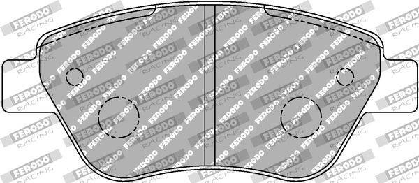 Комплект тормозных колодок дисковый тормоз ds3000 FERODO RACING FCP1466R
