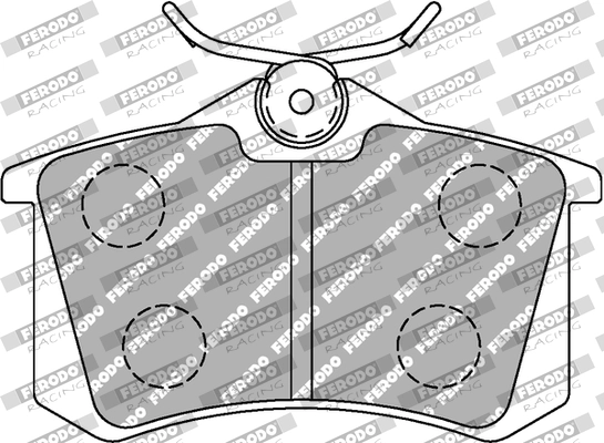 Комплект тормозных колодок дисковый тормоз ds2500 FERODO RACING FCP1491H