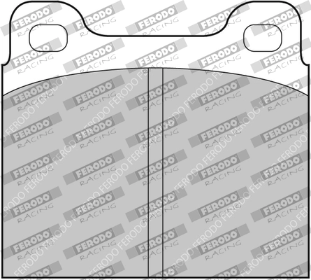 Комплект тормозных колодок дисковый тормоз ds3000 FERODO RACING FCP2R