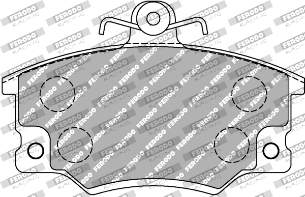 Комплект тормозных колодок дисковый тормоз ds2500 FERODO RACING FCP370H