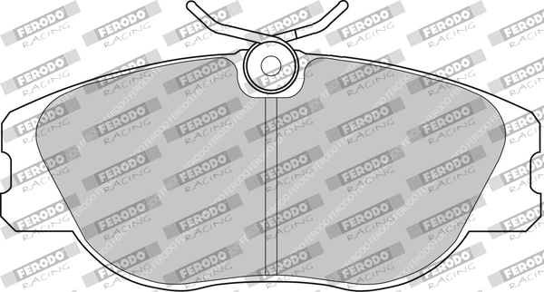 Комплект тормозных колодок дисковый тормоз ds2500 FERODO RACING FCP565H