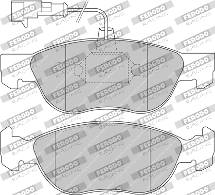Комплект тормозных колодок дисковый тормоз ds performance FERODO RACING FDS1056