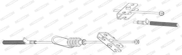 Тросик cтояночный тормоз FERODO FHB432800