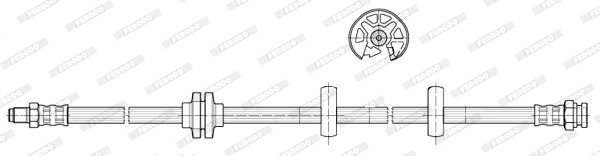 Тормозной шланг FERODO FHY3117