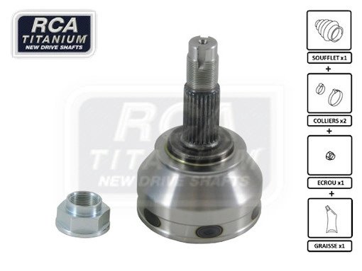 Шарнирный комплект приводной вал new cv joint RCA FRANCE FI40
