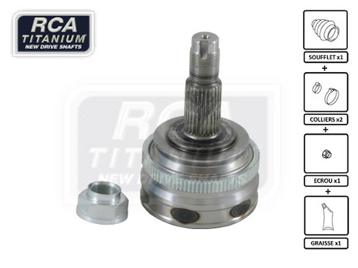 Шарнирный комплект приводной вал new cv joint RCA FRANCE FI80A