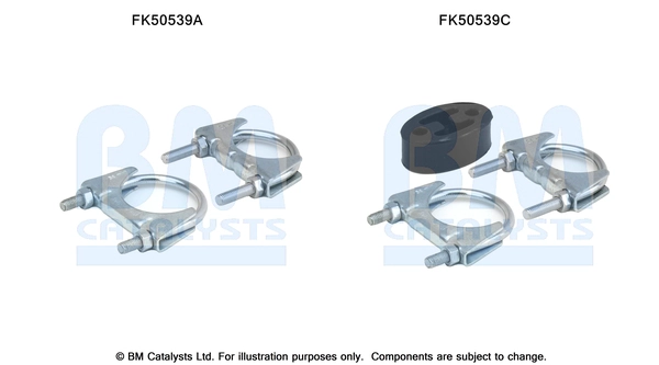 Монтажный комплект труба выхлопного газа BM CATALYSTS FK50539