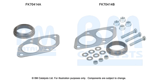 Монтажный комплект труба выхлопного газа BM CATALYSTS FK70414