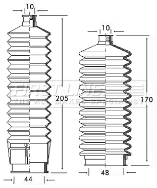 Комплект пыльника рулевое управление FIRST LINE FSG3129
