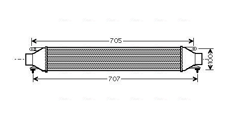 Интеркулер AVA QUALITY COOLING FT4321