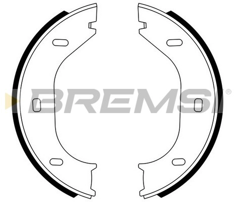 Комплект тормозных колодок стояночная тормозная система BREMSI GF0001