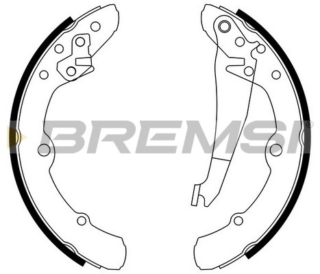 Комплект тормозных колодок BREMSI GF0019
