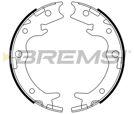 Комплект тормозных колодок стояночная тормозная система BREMSI GF0713