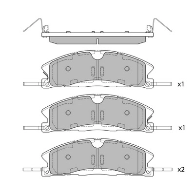 Комплект тормозных колодок дисковый тормоз HAGEN GP1620