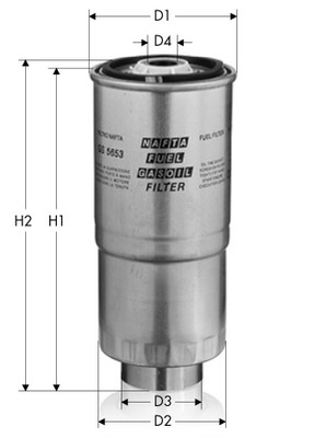 Топливный фильтр TECNECO FILTERS GS5653