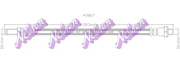 Тормозной шланг KAWE H3867