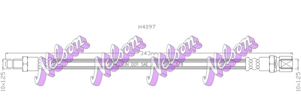 Тормозной шланг KAWE H4097