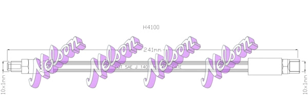 Тормозной шланг KAWE H4100