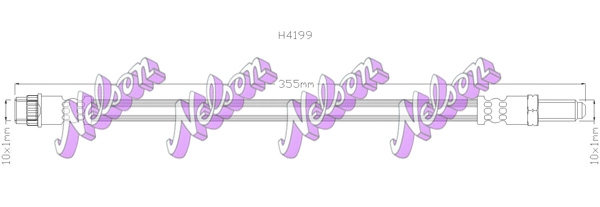 Тормозной шланг KAWE H4199
