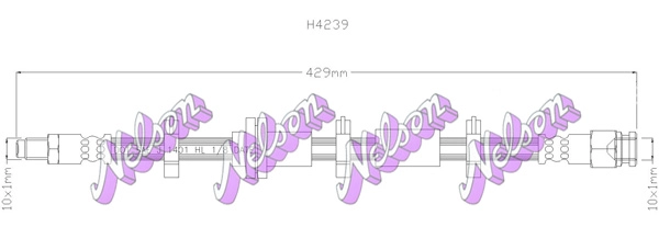 Тормозной шланг KAWE H4239