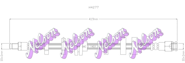 Тормозной шланг KAWE H4277
