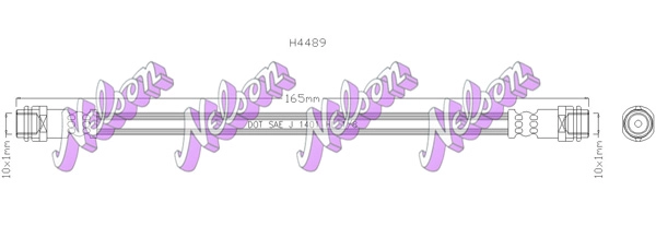 Тормозной шланг KAWE H4489