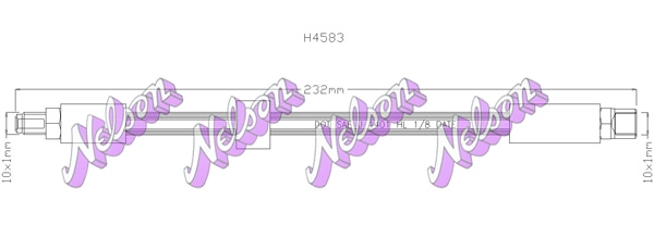 Тормозной шланг KAWE H4583