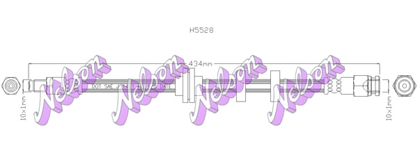 Тормозной шланг KAWE H5528