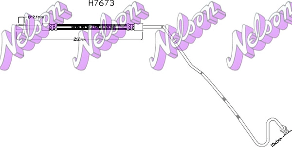 Тормозной шланг KAWE H7673
