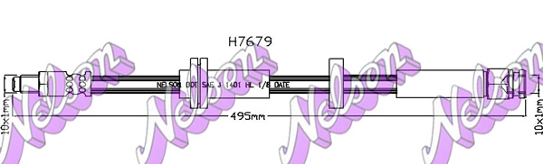 Тормозной шланг KAWE H7679
