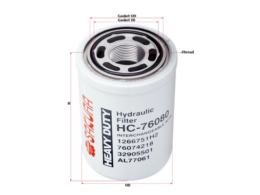 Фильтр система рабочей гидравлики SAKURA AUTOMOTIVE HC-76080