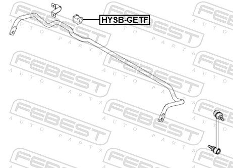 Опора стабилизатор FEBEST HYSB-GETF